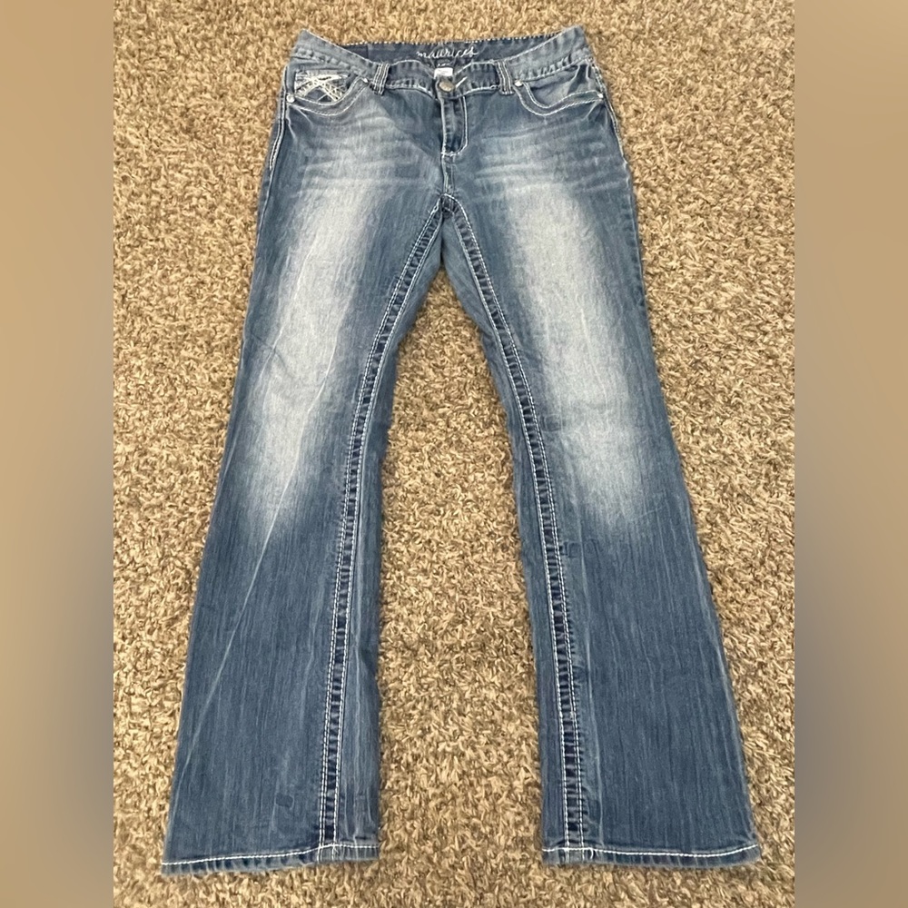 Maurice’s bootcut distressed jeans